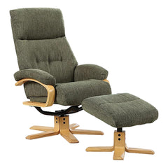Vienna Soft Fabric Swivel Recliner