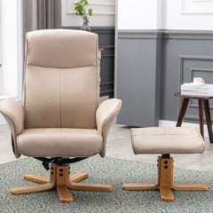 Alexandria Faux Leather Heated Swivel Massager Recliner