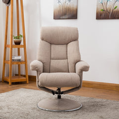 Biarritz Soft Fabric Swivel Recliner