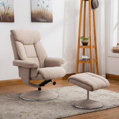 Biarritz Soft Fabric Swivel Recliner