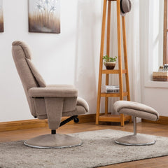 Biarritz Soft Fabric Swivel Recliner