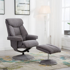 Biarritz Soft Fabric Swivel Recliner