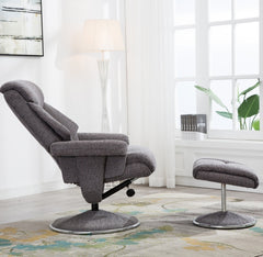 Biarritz Soft Fabric Swivel Recliner