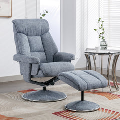 Biarritz Soft Fabric Swivel Recliner