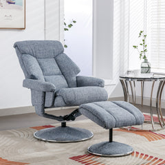 Biarritz Soft Fabric Swivel Recliner