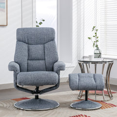 Biarritz Soft Fabric Swivel Recliner