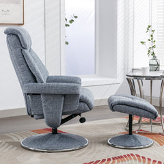 Biarritz Soft Fabric Swivel Recliner