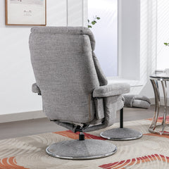 Biarritz Soft Fabric Swivel Recliner