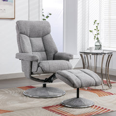 Biarritz Soft Fabric Swivel Recliner