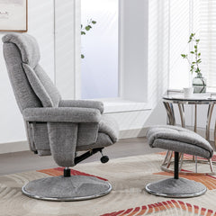 Biarritz Soft Fabric Swivel Recliner