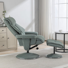 Biarritz Soft Fabric Swivel Recliner
