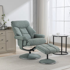 Biarritz Soft Fabric Swivel Recliner