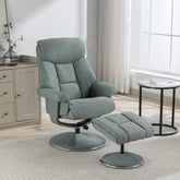 Biarritz Soft Fabric Swivel Recliner