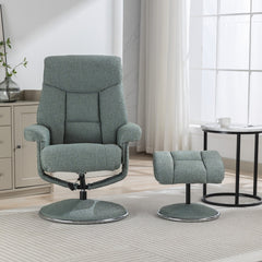 Biarritz Soft Fabric Swivel Recliner