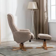 Cairo Fabric Swivel Recliner Chair