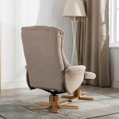 Cairo Fabric Swivel Recliner Chair