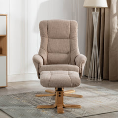 Cairo Fabric Swivel Recliner Chair