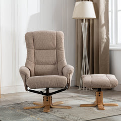 Cairo Fabric Swivel Recliner Chair