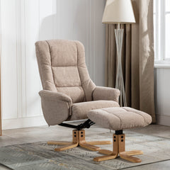 Cairo Fabric Swivel Recliner Chair