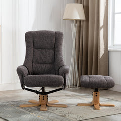 Cairo Fabric Swivel Recliner Chair