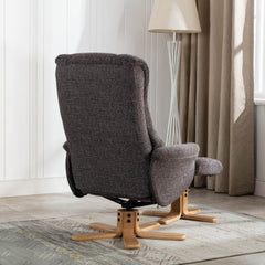 Cairo Fabric Swivel Recliner Chair