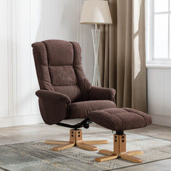 Cairo Fabric Swivel Recliner Chair
