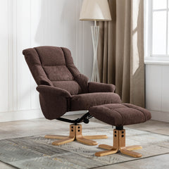 Cairo Fabric Swivel Recliner Chair