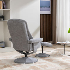 Denver Luxury Soft Fabric Swivel Recliner Chair