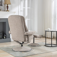 Denver Luxury Soft Fabric Swivel Recliner Chair