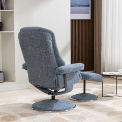 Denver Luxury Soft Fabric Swivel Recliner Chair