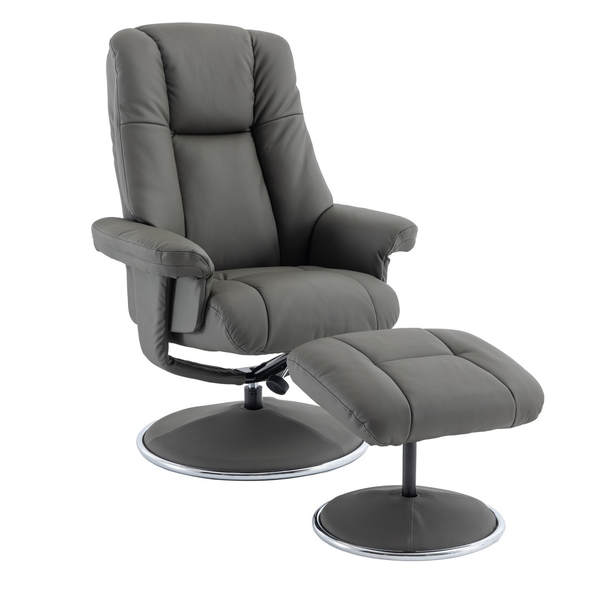 Jersey real leather swivel shop recliner