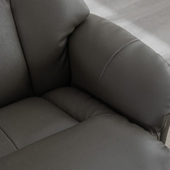 Dubai Luxury Plush PU Swivel Recliner