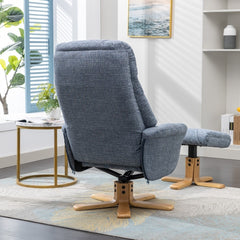 Dubai Warm Fabric Swivel Recliner