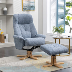 Dubai Warm Fabric Swivel Recliner