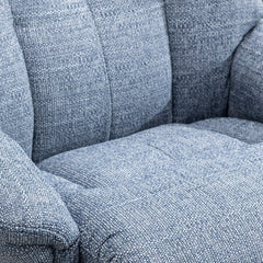 Dubai Warm Fabric Swivel Recliner