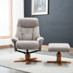 Dubai Warm Fabric Swivel Recliner