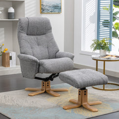 Dubai Warm Fabric Swivel Recliner