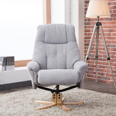 Dubai Warm Fabric Swivel Recliner
