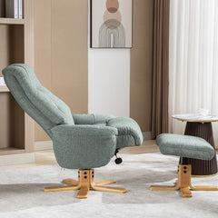 Dubai Warm Fabric Swivel Recliner