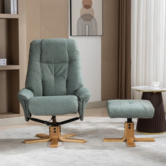 Dubai Warm Fabric Swivel Recliner