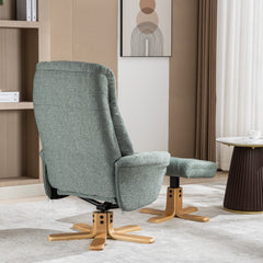 Dubai Warm Fabric Swivel Recliner