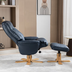 Dubai Luxury Plush PU Swivel Recliner