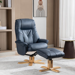 Dubai Full Real Leather Luxury Swivel Recliner
