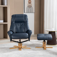 Dubai Luxury Plush PU Swivel Recliner