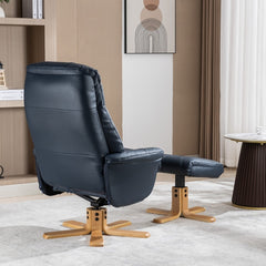 Dubai Luxury Plush PU Swivel Recliner