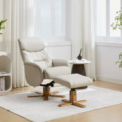 Eden Luxury Leather Match Swivel Recliner