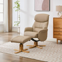 Eden Luxury Leather Match Swivel Recliner