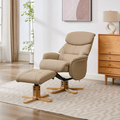 Eden Luxury Leather Match Swivel Recliner