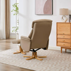 Eden Luxury Leather Match Swivel Recliner