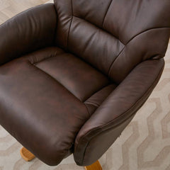 Eden Luxury Leather Match Swivel Recliner